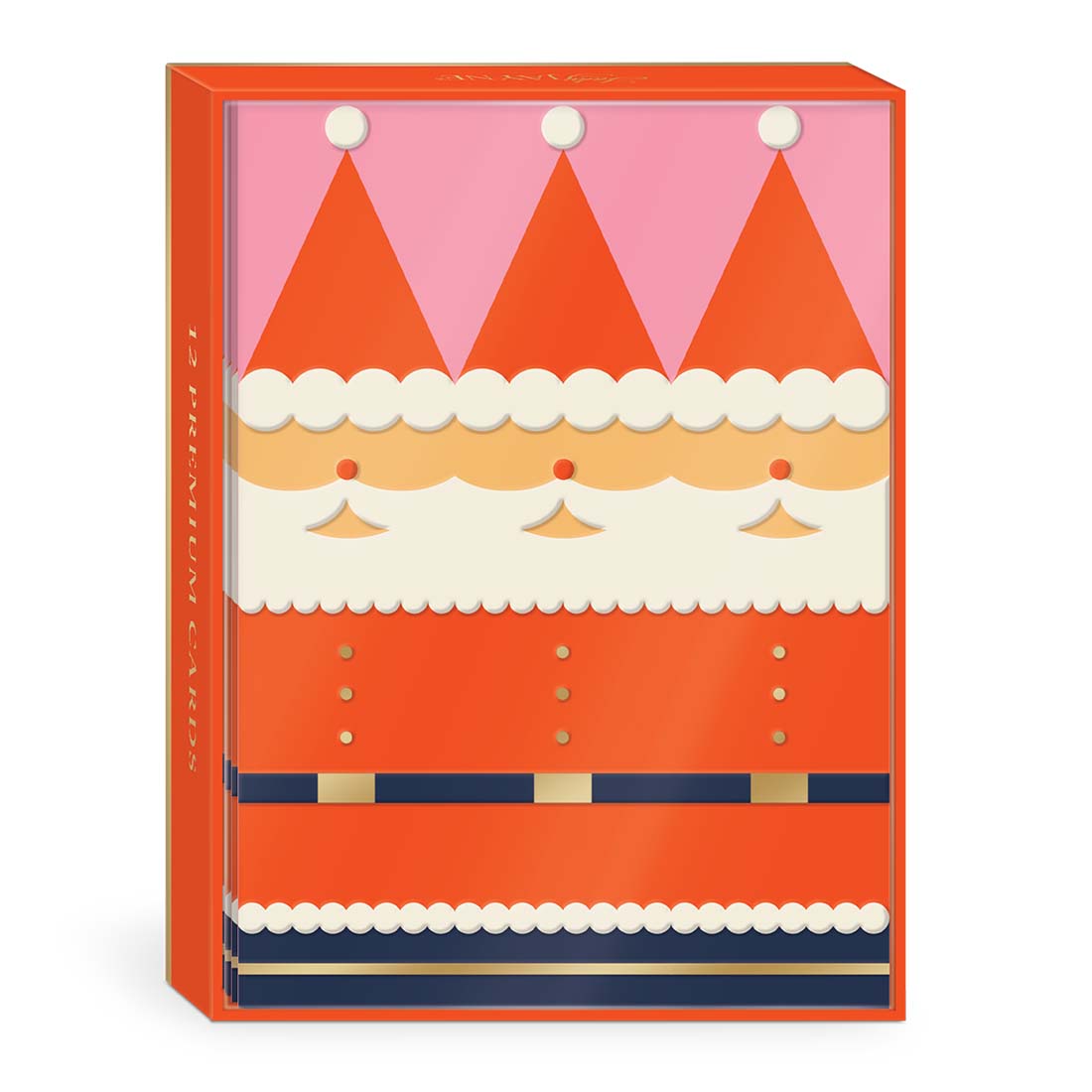 Jolly Geo Santa Holiday Boxed Cards