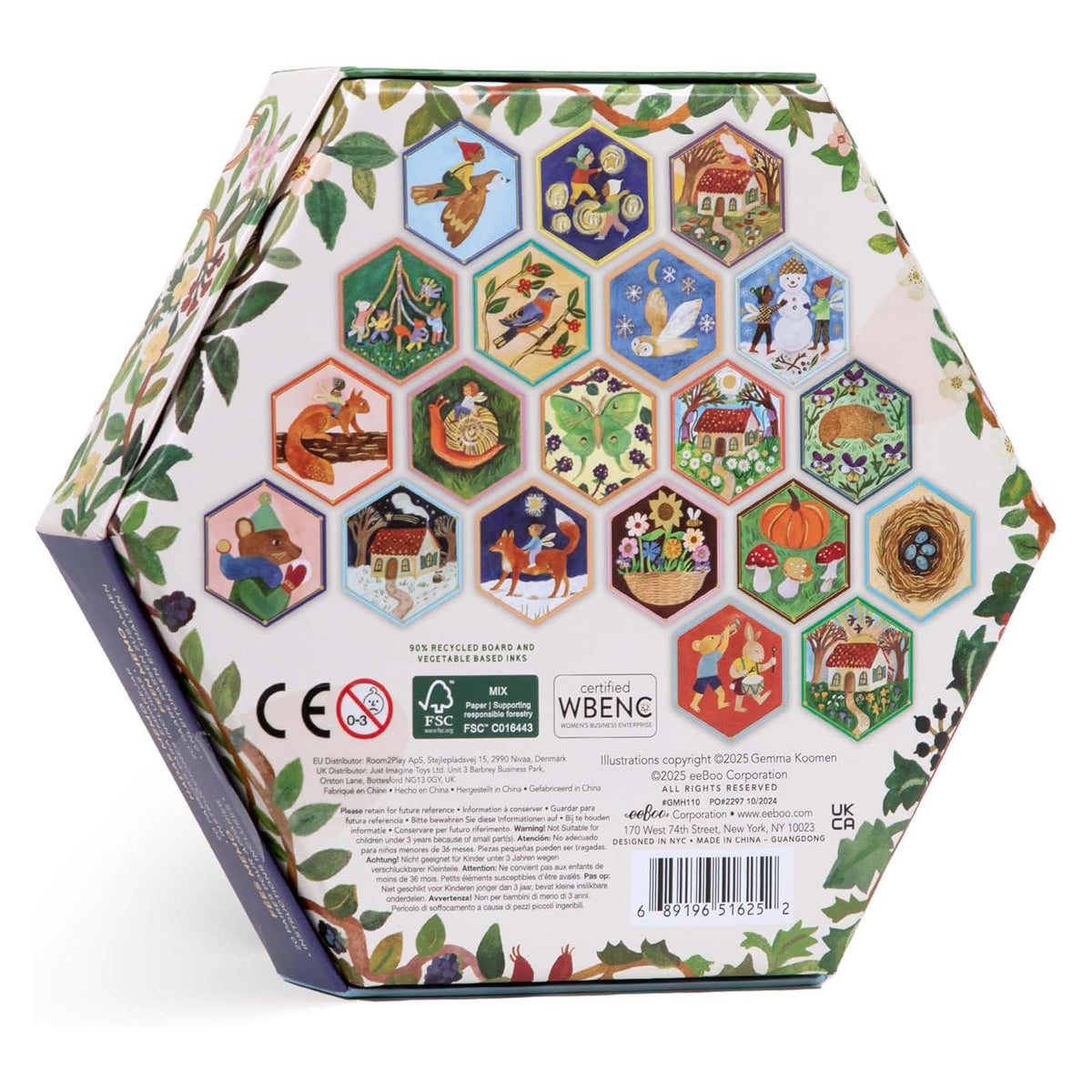 Cottage Fairies Hexagon Matching Game