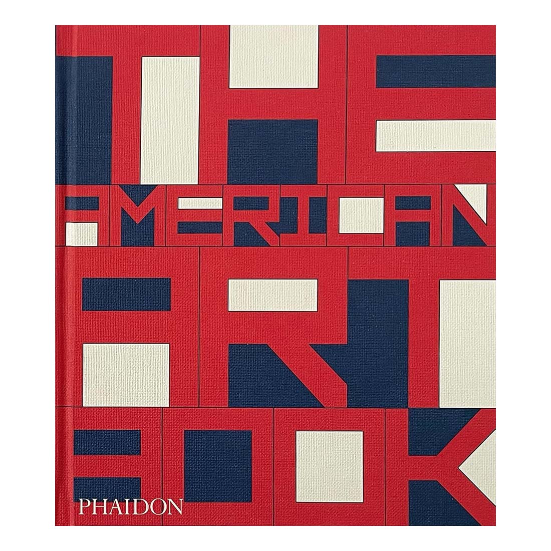Book cover with geometric pattern and 'American Art Book' text on a white background