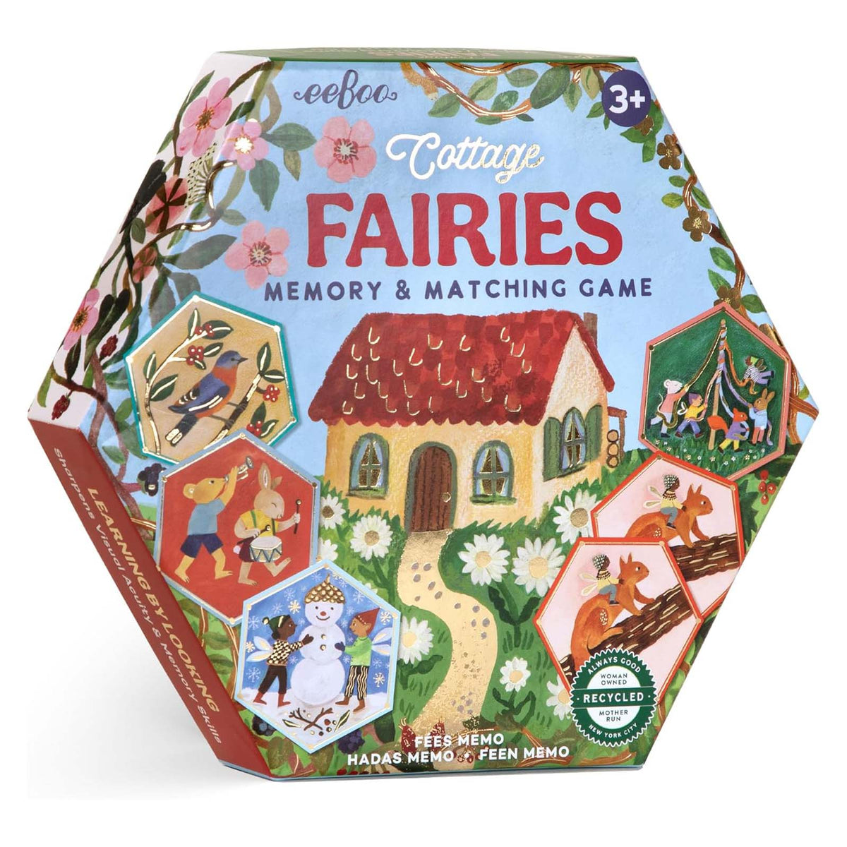 Cottage Fairies Hexagon Matching Game