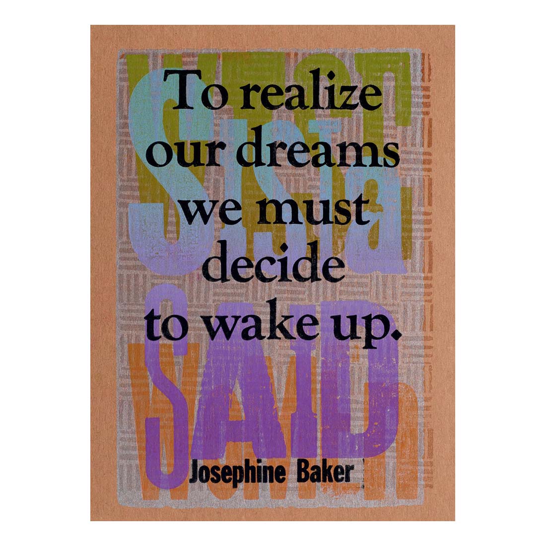 Words of Wisdom from Women of Color in Social Justice & the Arts Postcards