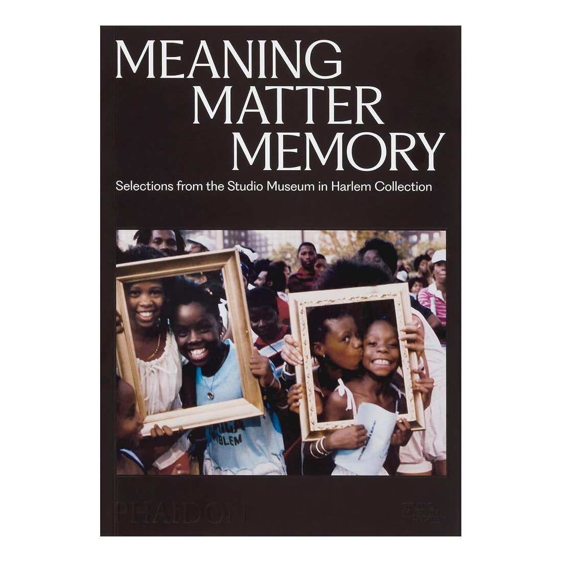 Book cover of 'Meaning Matter Memory' with children holding picture frames.