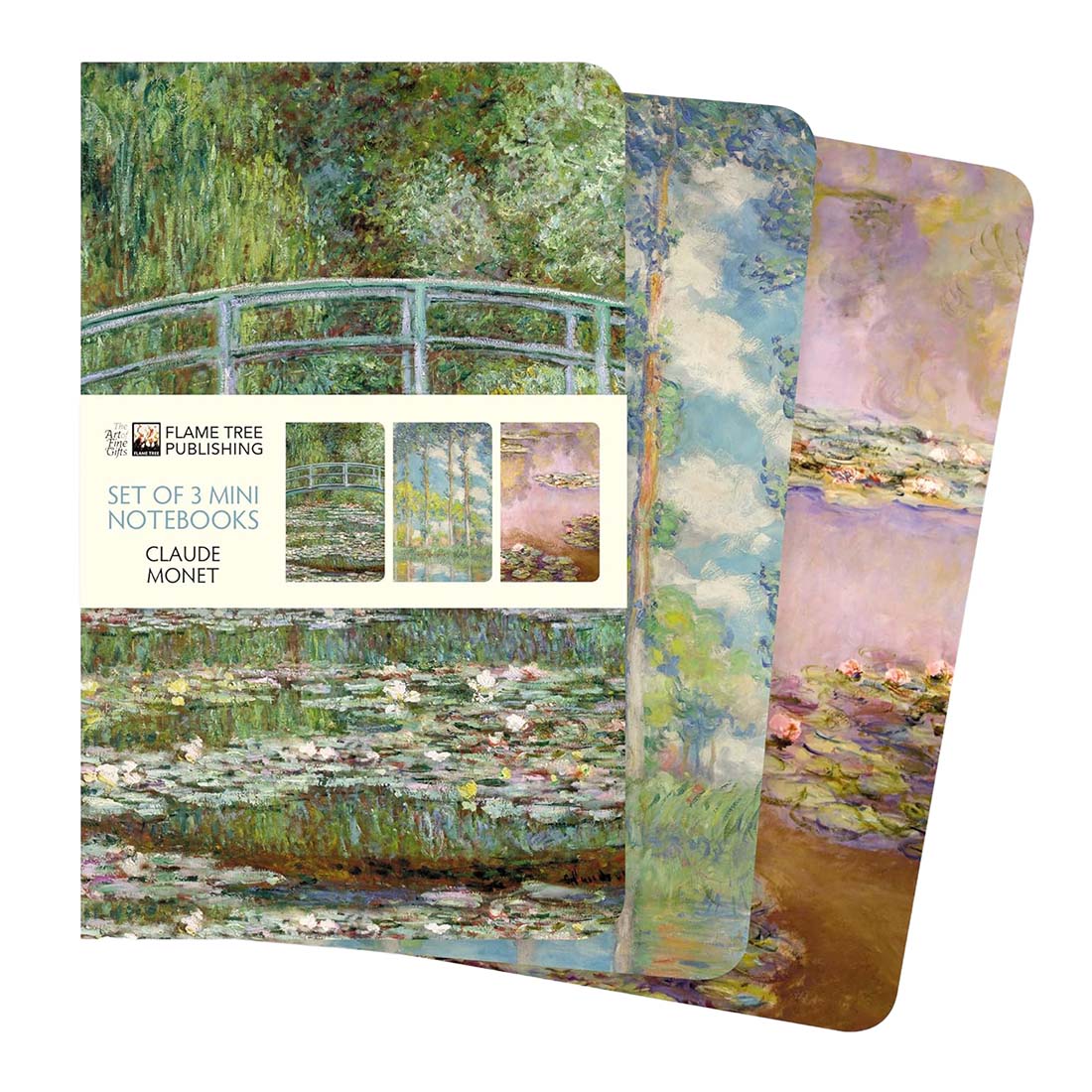 Monet Set of 3 Mini Notebooks