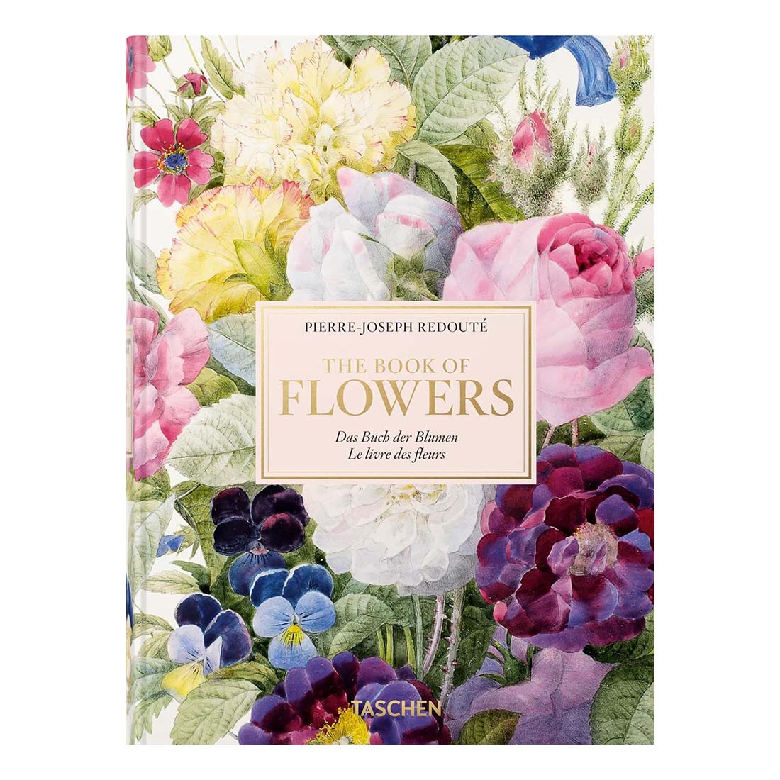 Book cover with colorful floral design and 'The Book of Flowers' text