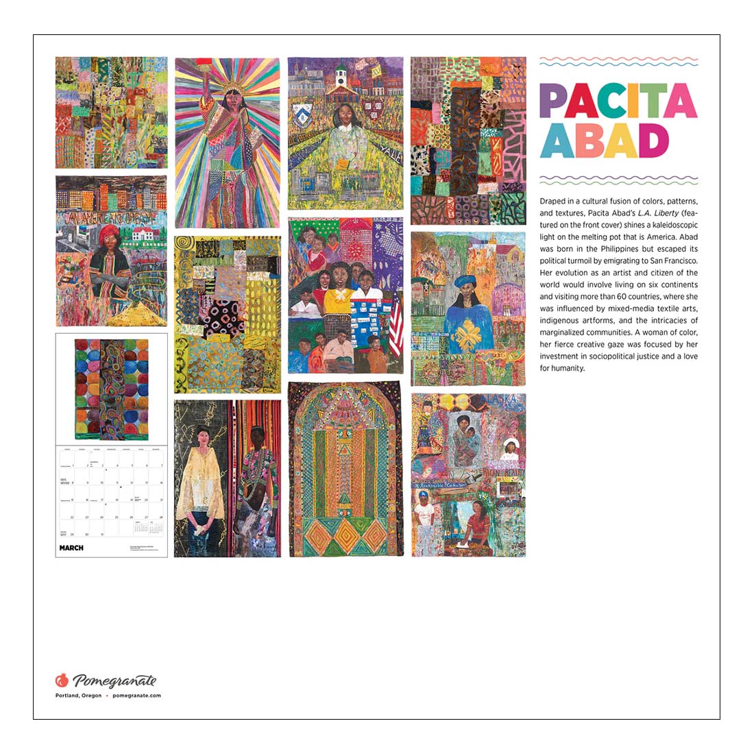 Pacita Abad 2026 Wall Calendar