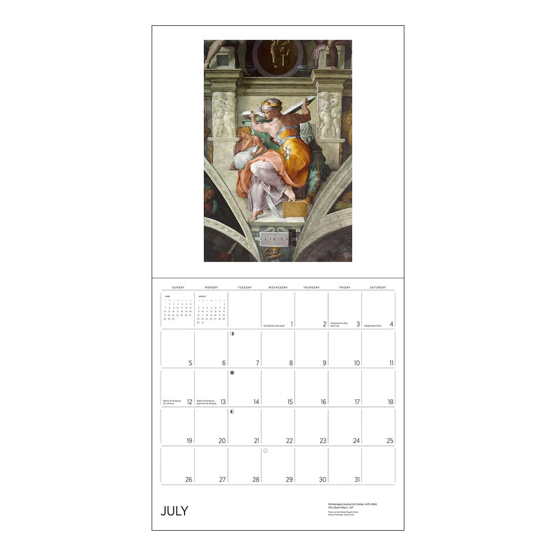 Michelangelo 2026 Wall Calendar