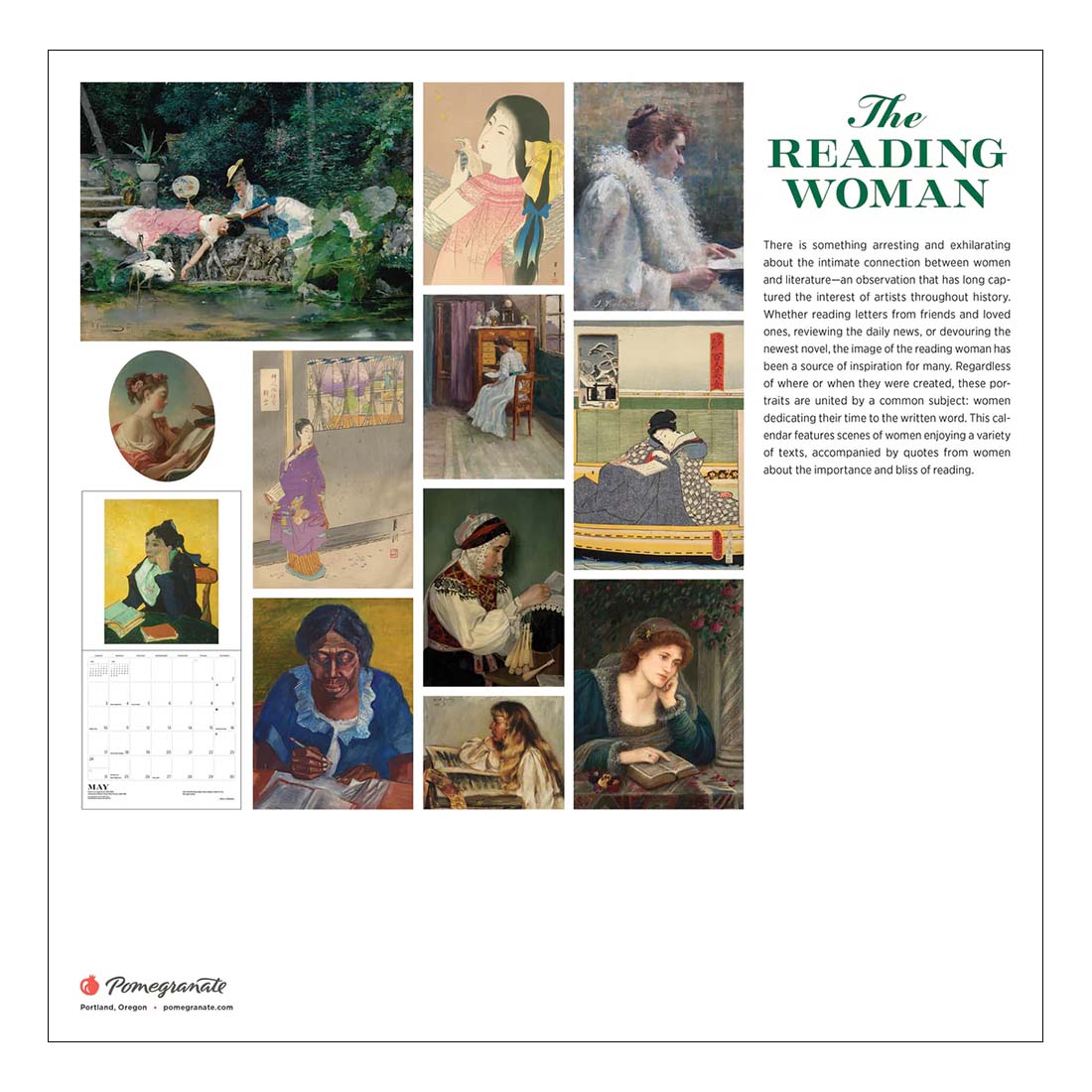 The Reading Woman 2026 Wall Calendar