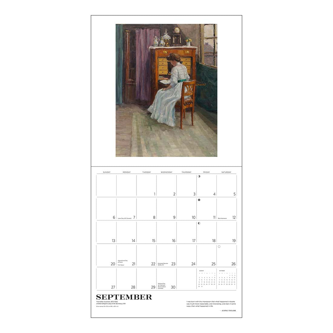 The Reading Woman 2026 Wall Calendar