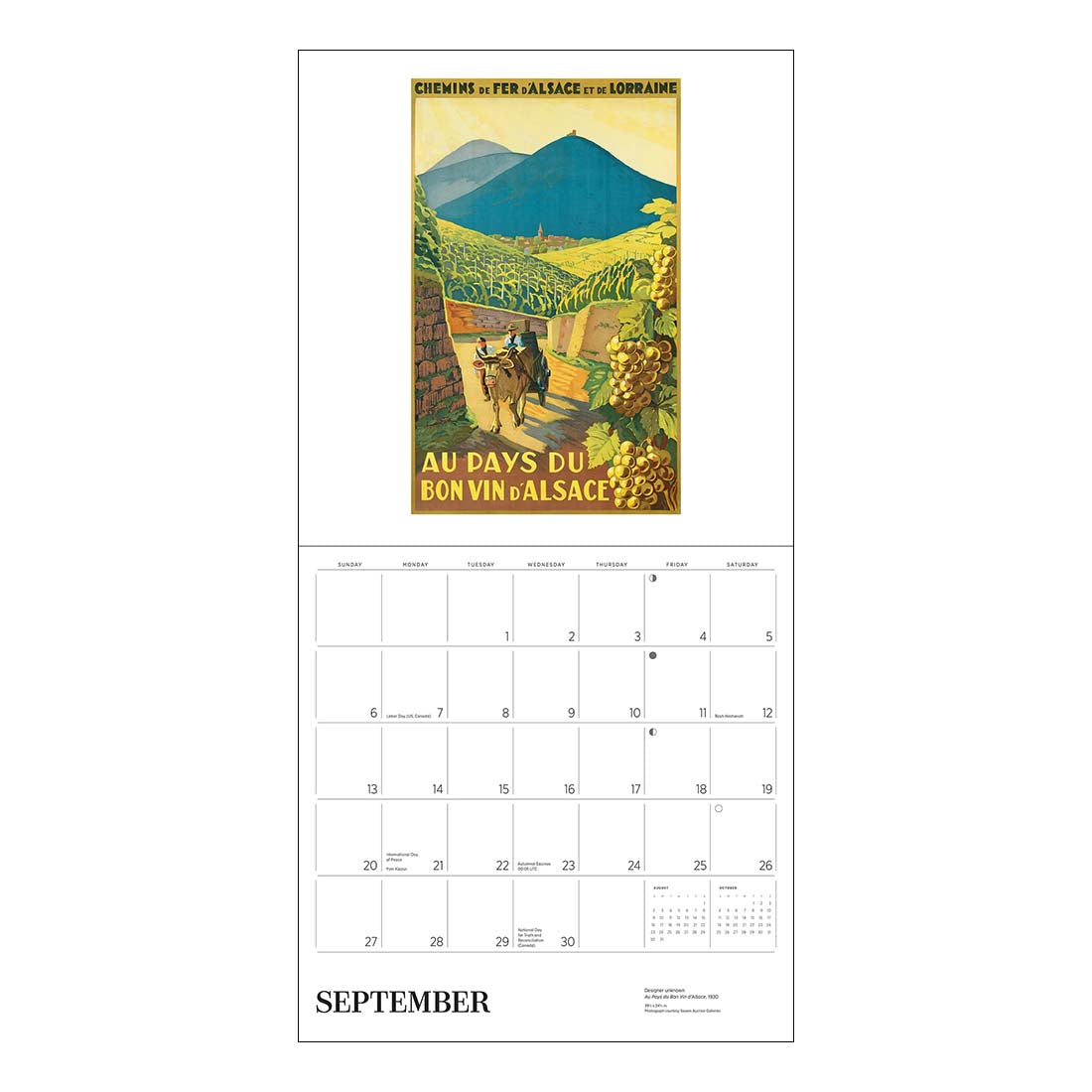 France: Vintage Travel Posters 2026 Wall Calendar