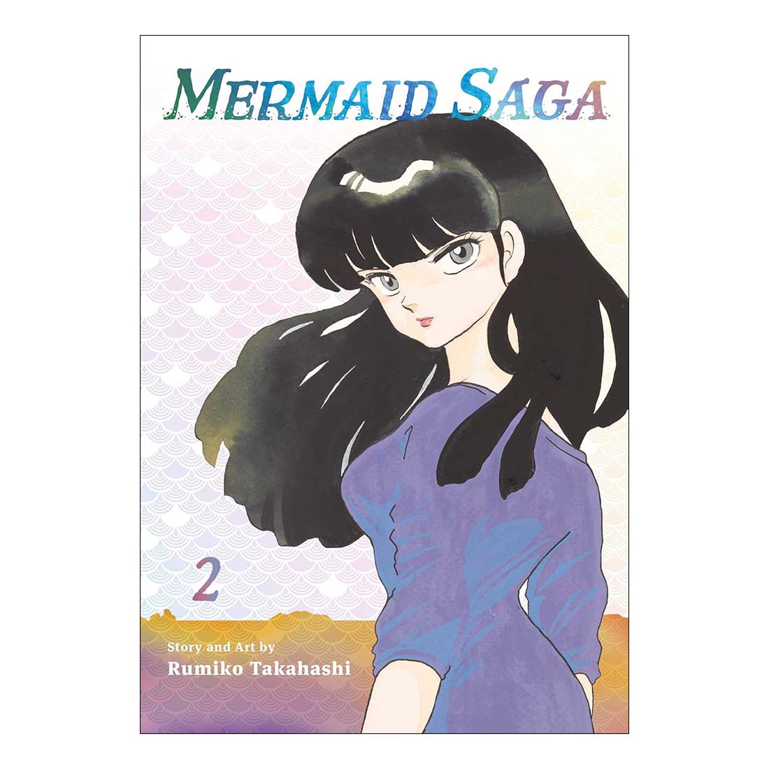 Book cover of 'Mermaid Saga' with an illustration of a character and the title.