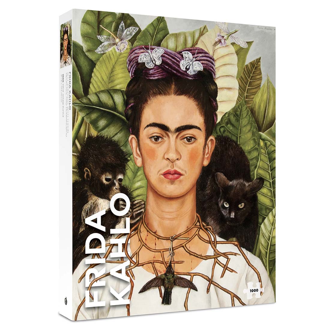 Frida Kahlo: Self-Portrait with Thorn Necklace and Hummingbird 1000-Piece Jigsaw Puzzle