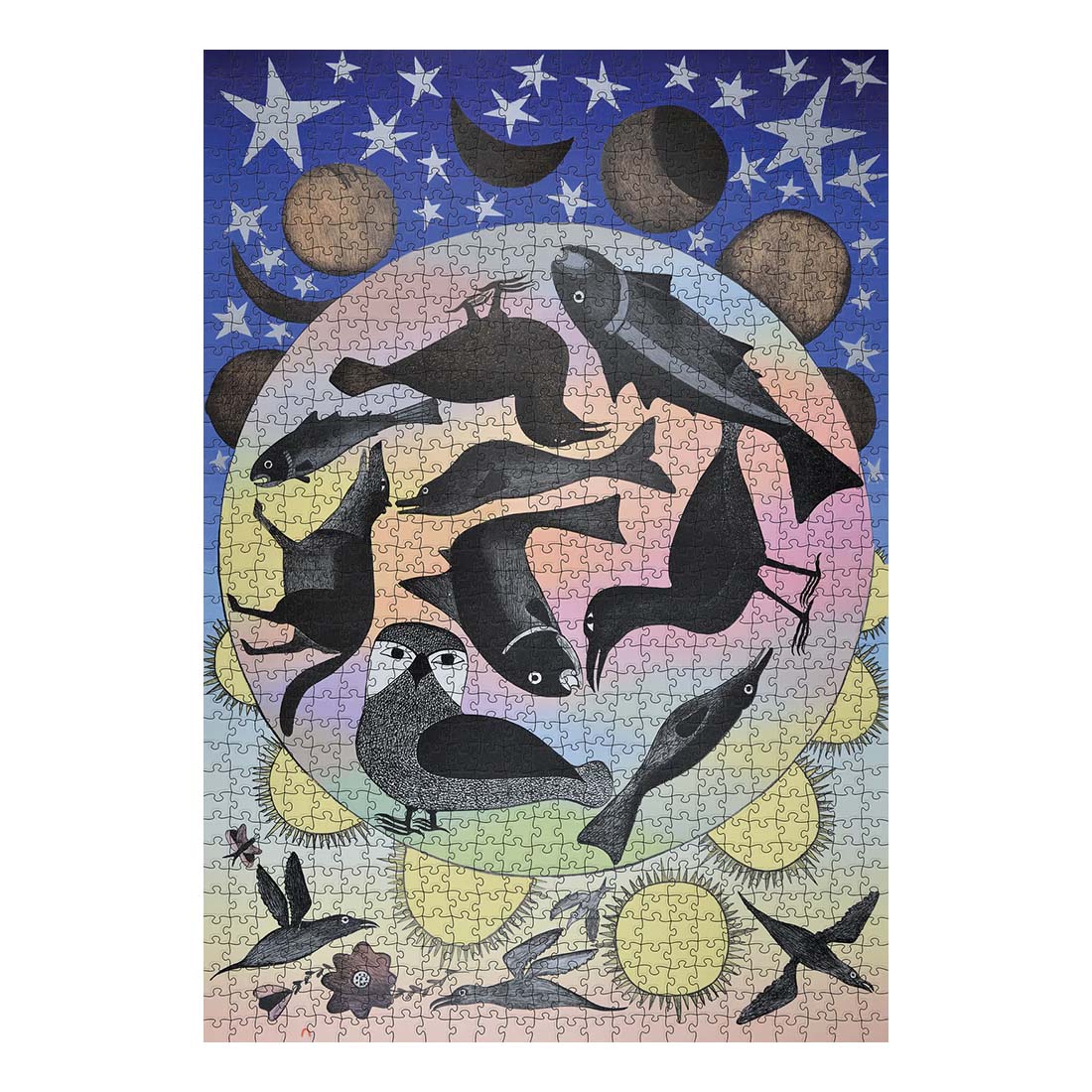 Kenojuak Ashevak: Siilavut, Nunavut 1000-Piece Jigsaw Puzzle