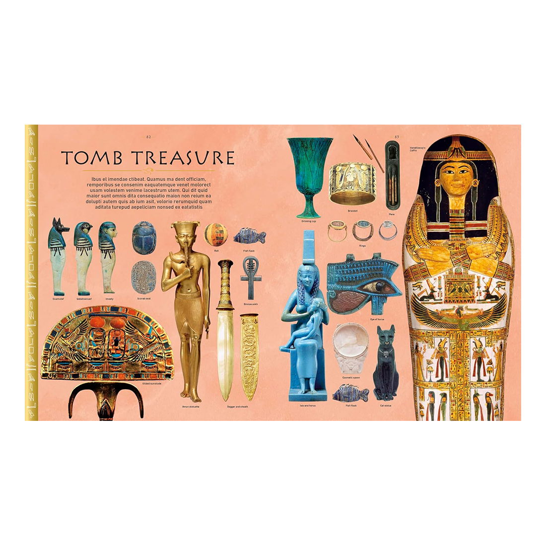 Book cover of 'Ancient Egypt' by DK with Egyptian-themed illustrations and text.