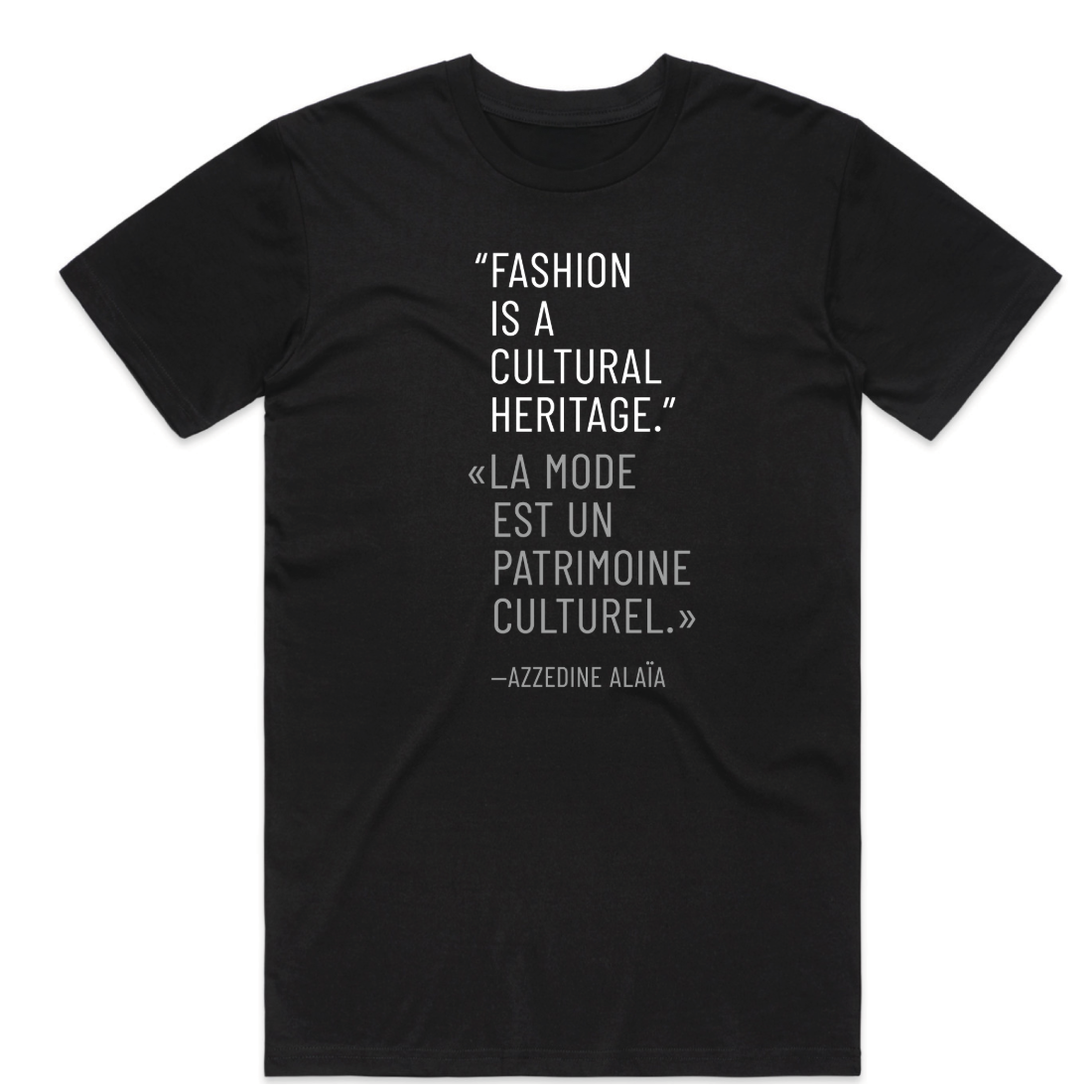 Black Azzedine Alaia exhibition TShirt