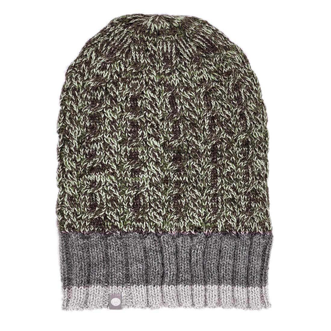 Braided Sage Alpaca Beanie