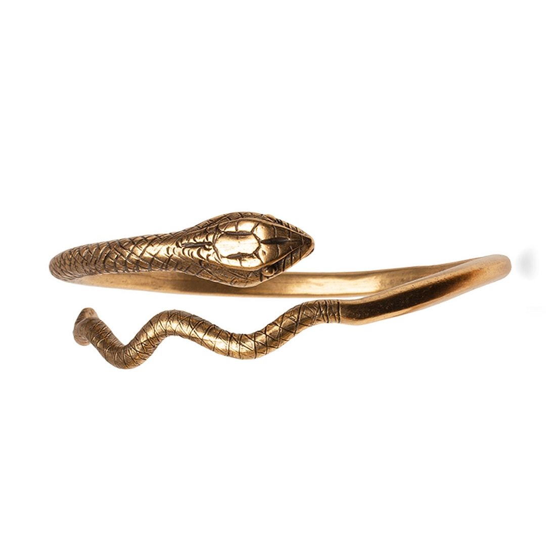 Egyptian Snake Antique Gold Cuff