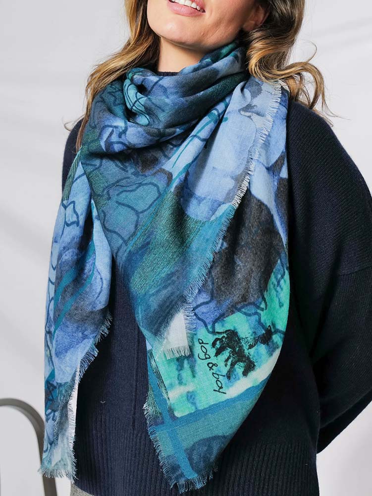 Pearl Brushed Alpaca Blend Scarf - de Young & Legion of Honor Museum Stores