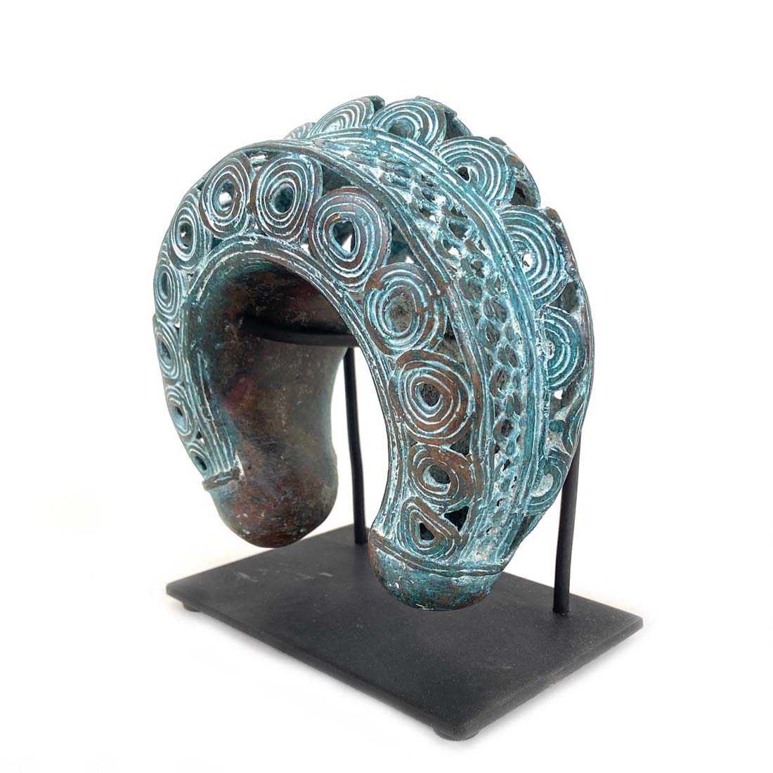 Bronze Rounded Cuff from Benin