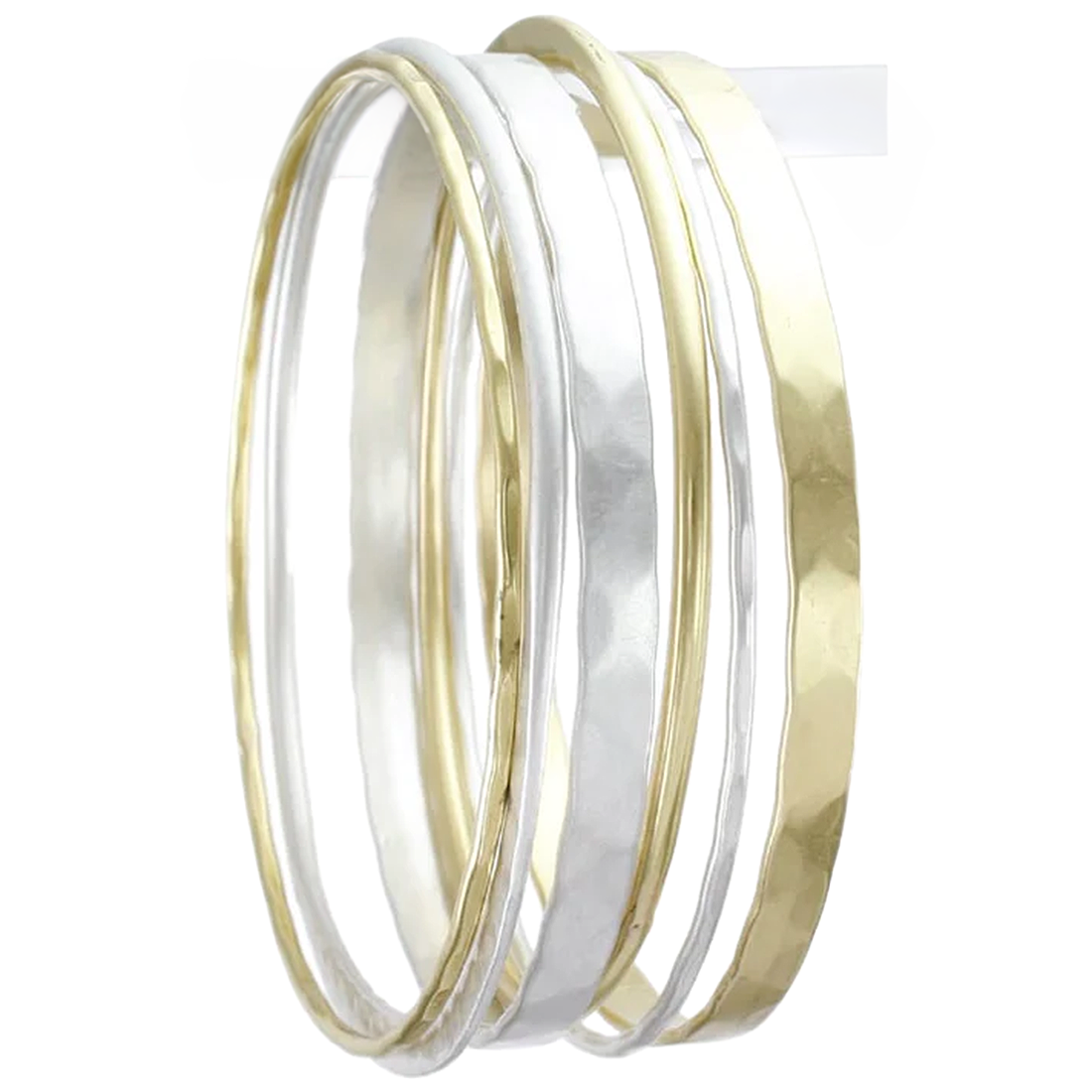 Mix Metal 6 Piece Bangle Set