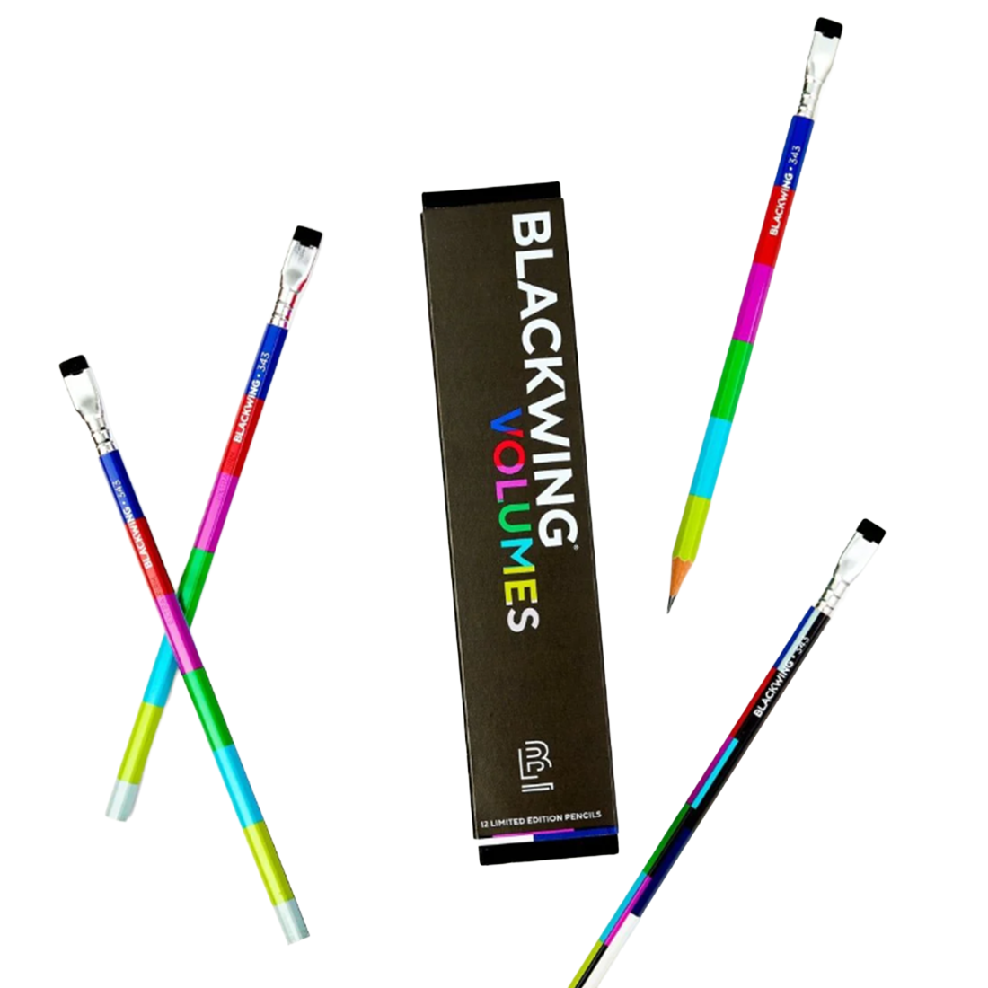 Set of Blackwing Volumes pencils in a black box 