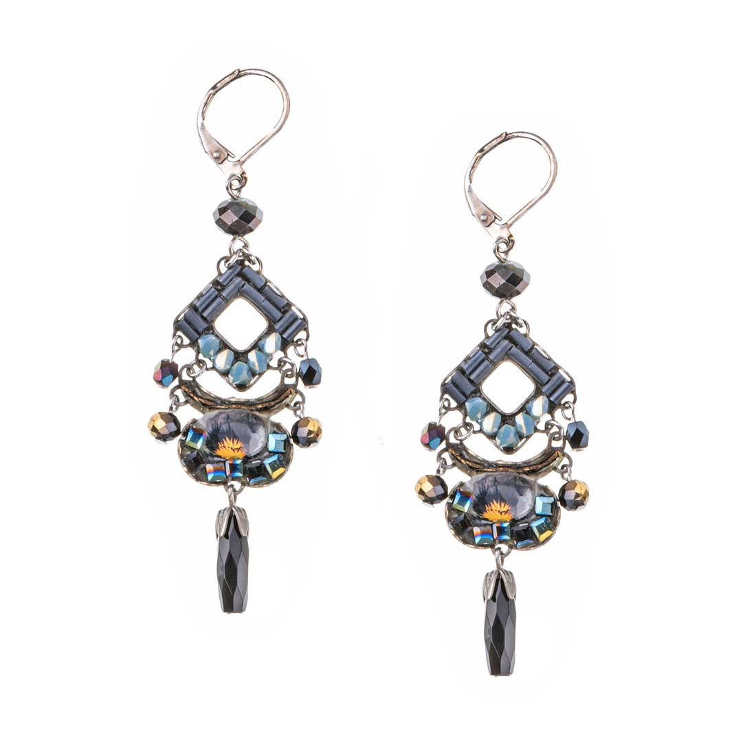 Black Dangle Earrings