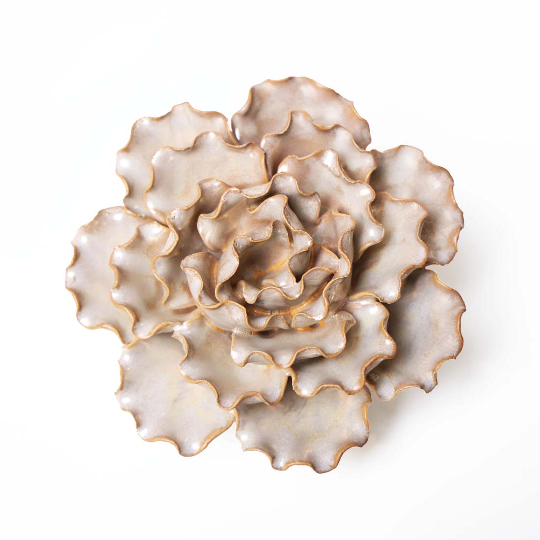 Sea Lettuce Pearl Ceramic Flower