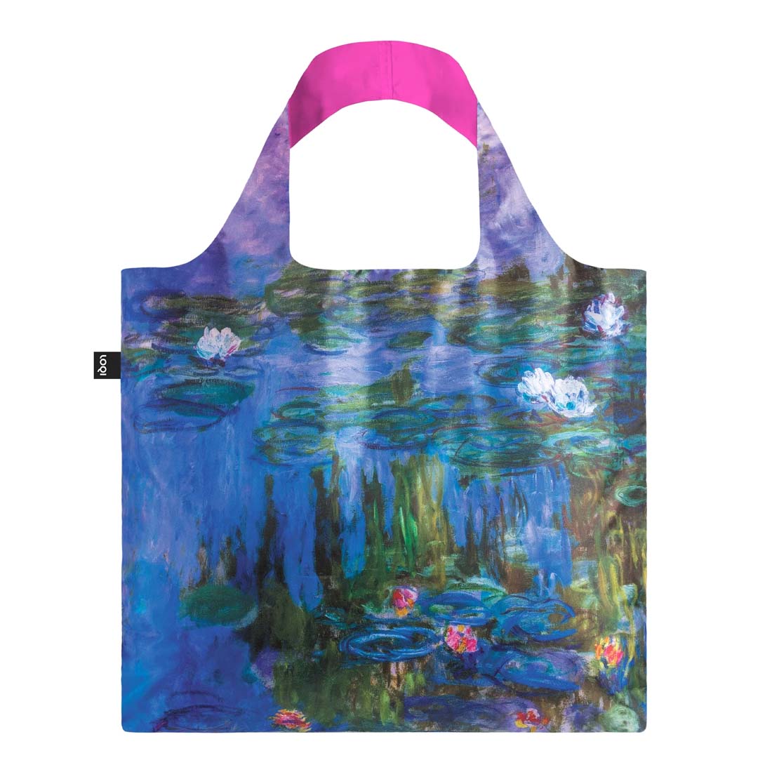 Monet Water Lillies Neon Pink Recycled Bag