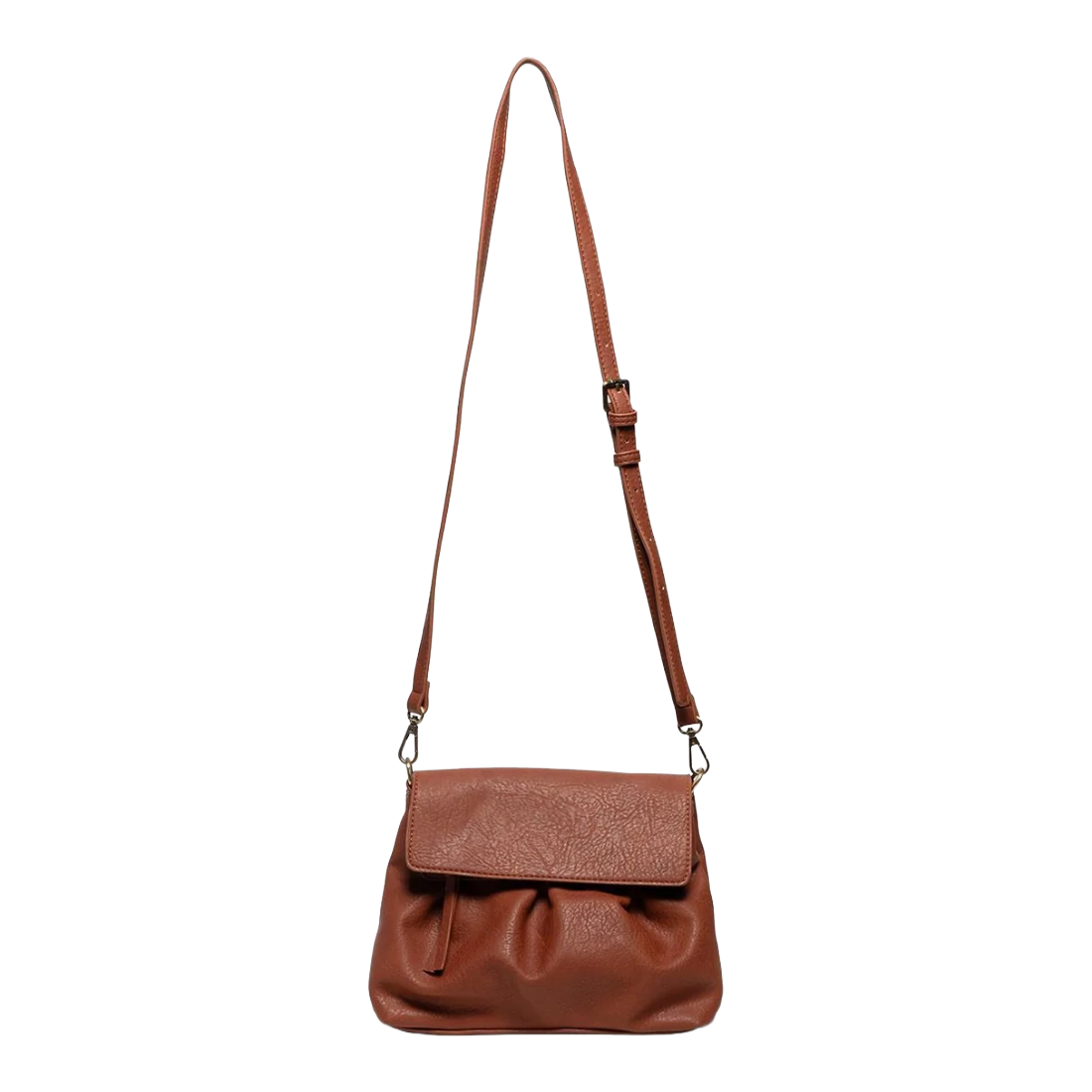 Adrienne Pleated Flap Crossbody
