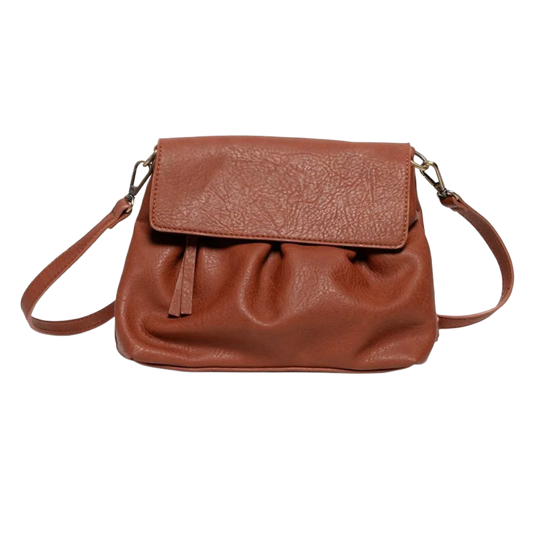 Adrienne Pleated Flap Crossbody