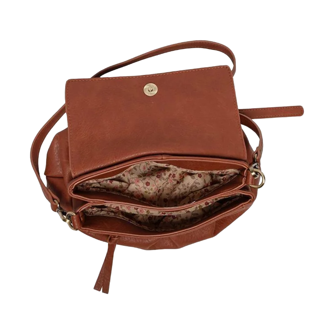 Adrienne Pleated Flap Crossbody