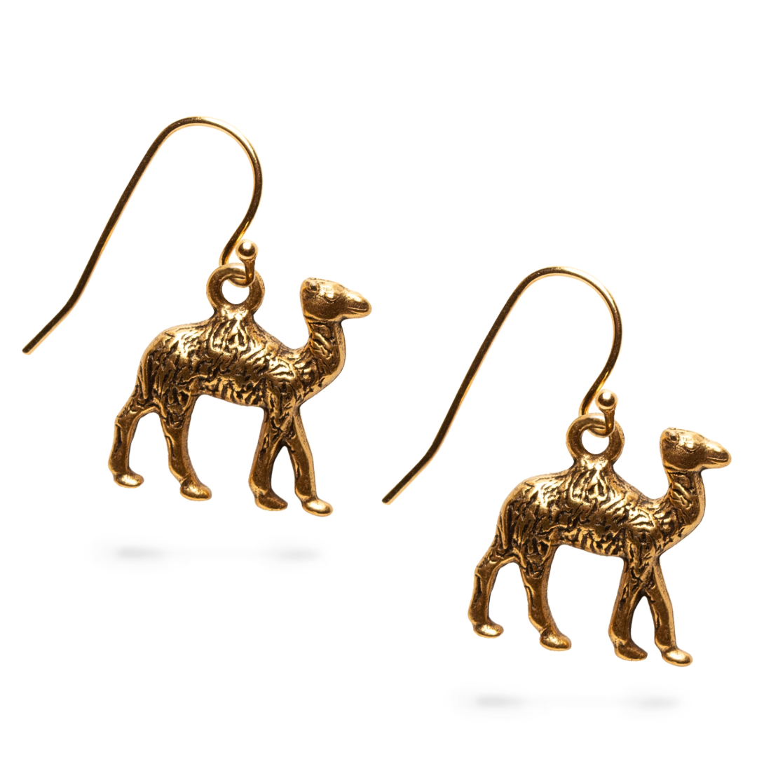 Egyptian Camel Antique Gold Earring