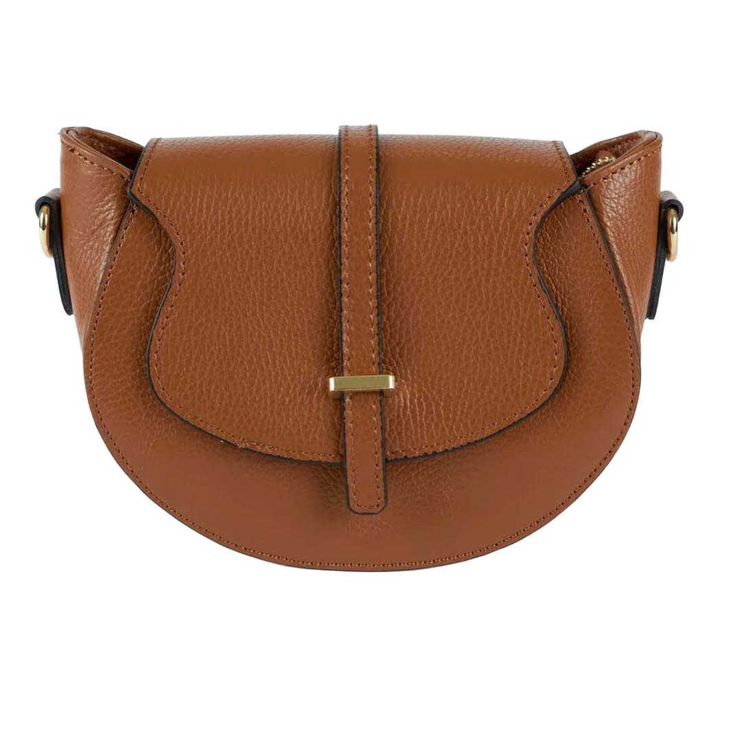 Tan Gubbio Leather Bag