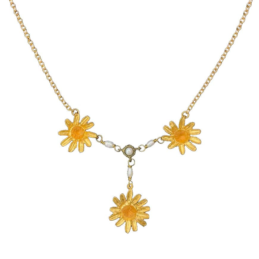Dainty Flower Butter Daisy Necklace