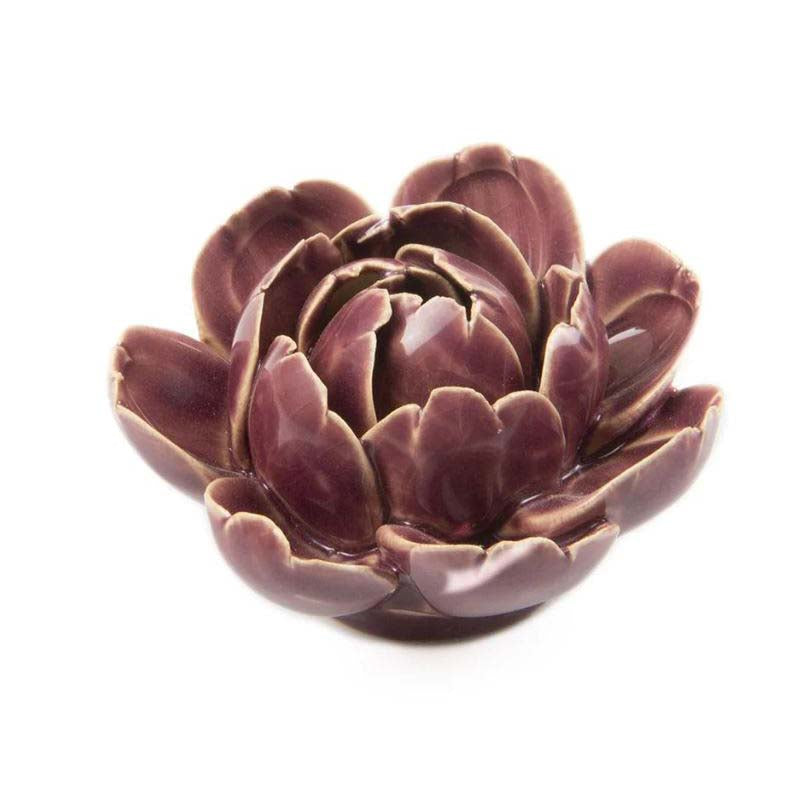 Purple Peony Ceramic Flower