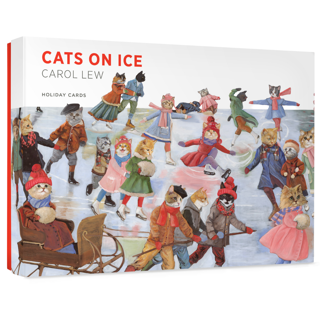 Carol Lew: Cats on Ice Holiday Cards