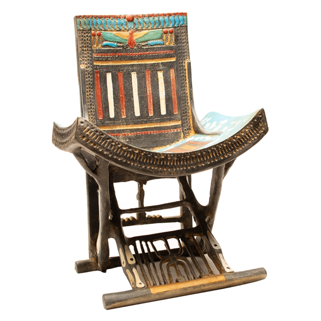 Ceremonial Throne of Tutankhamun Statue