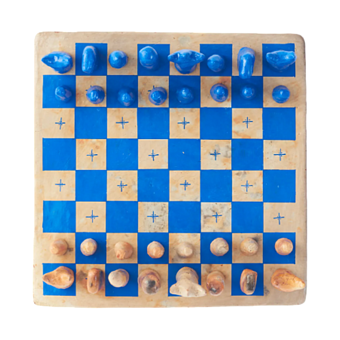 Blue Chess Set