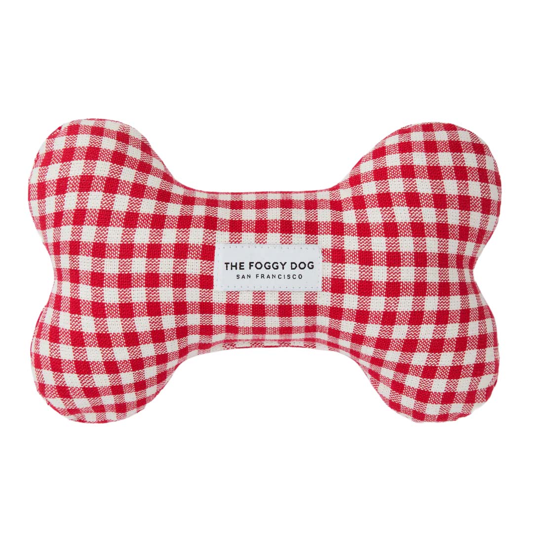 Red Gingham Dog Squeaky Toy