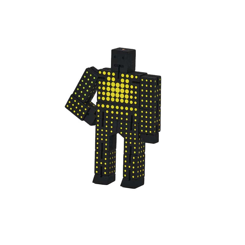 Micro Cubebot Black and Yellow Dot