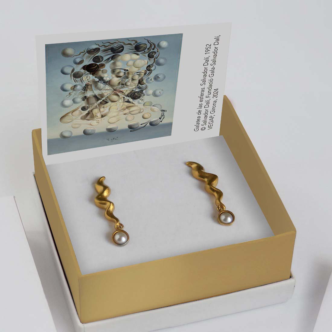 Dali Pearl Squiggle Earrings