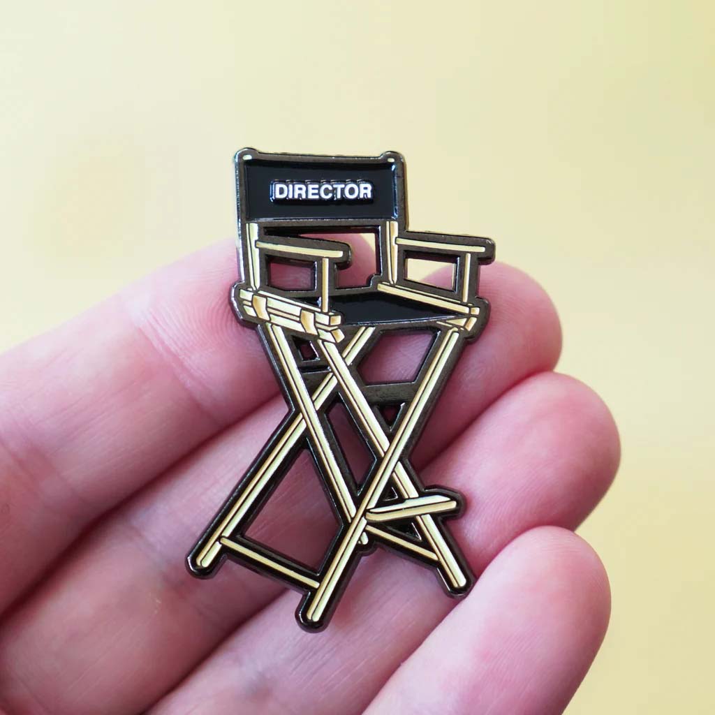 Director&#39;s Chair Enamel Pin