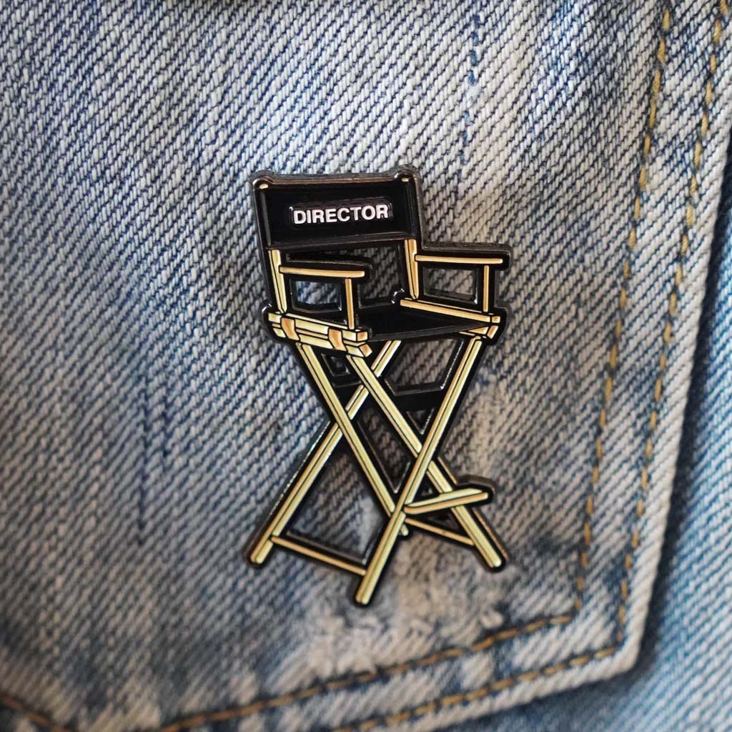 Director&#39;s Chair Enamel Pin