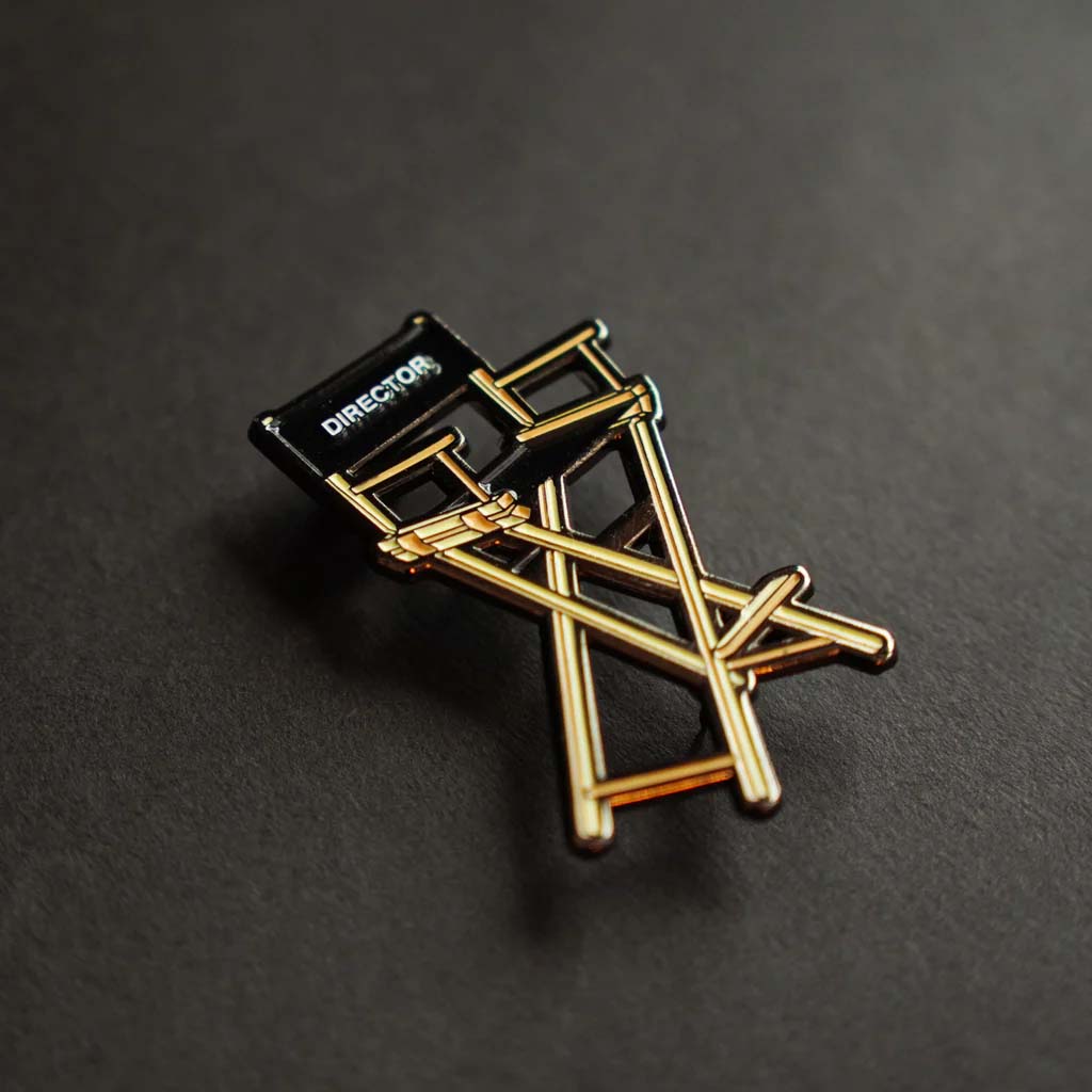 Director&#39;s Chair Enamel Pin