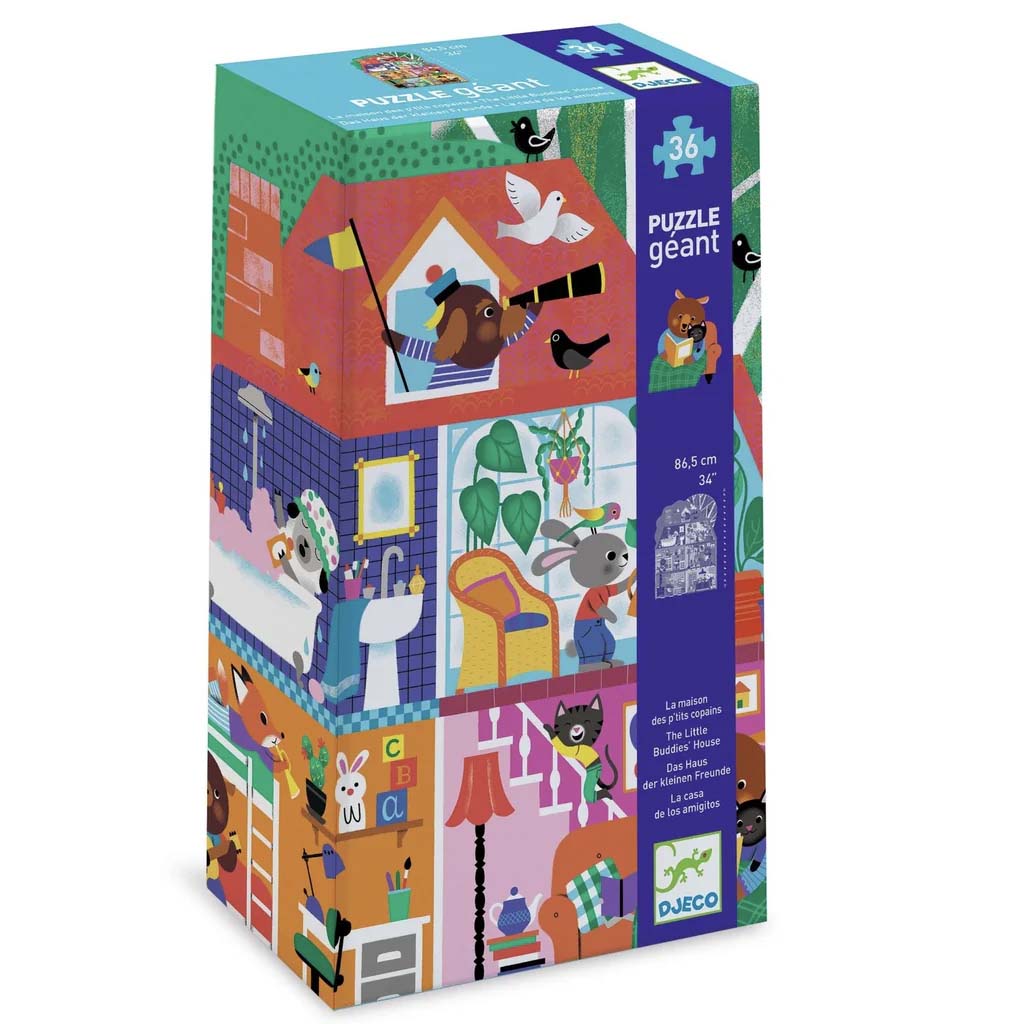 The Little Buddies' House Giant Floor Puzzle