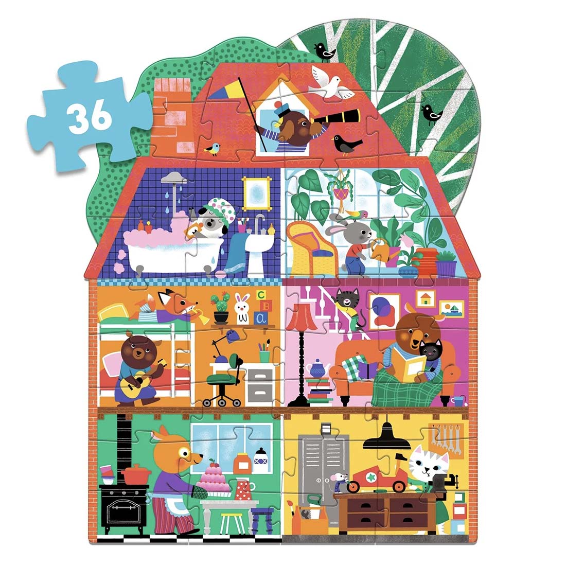 The Little Buddies' House Giant Floor Puzzle
