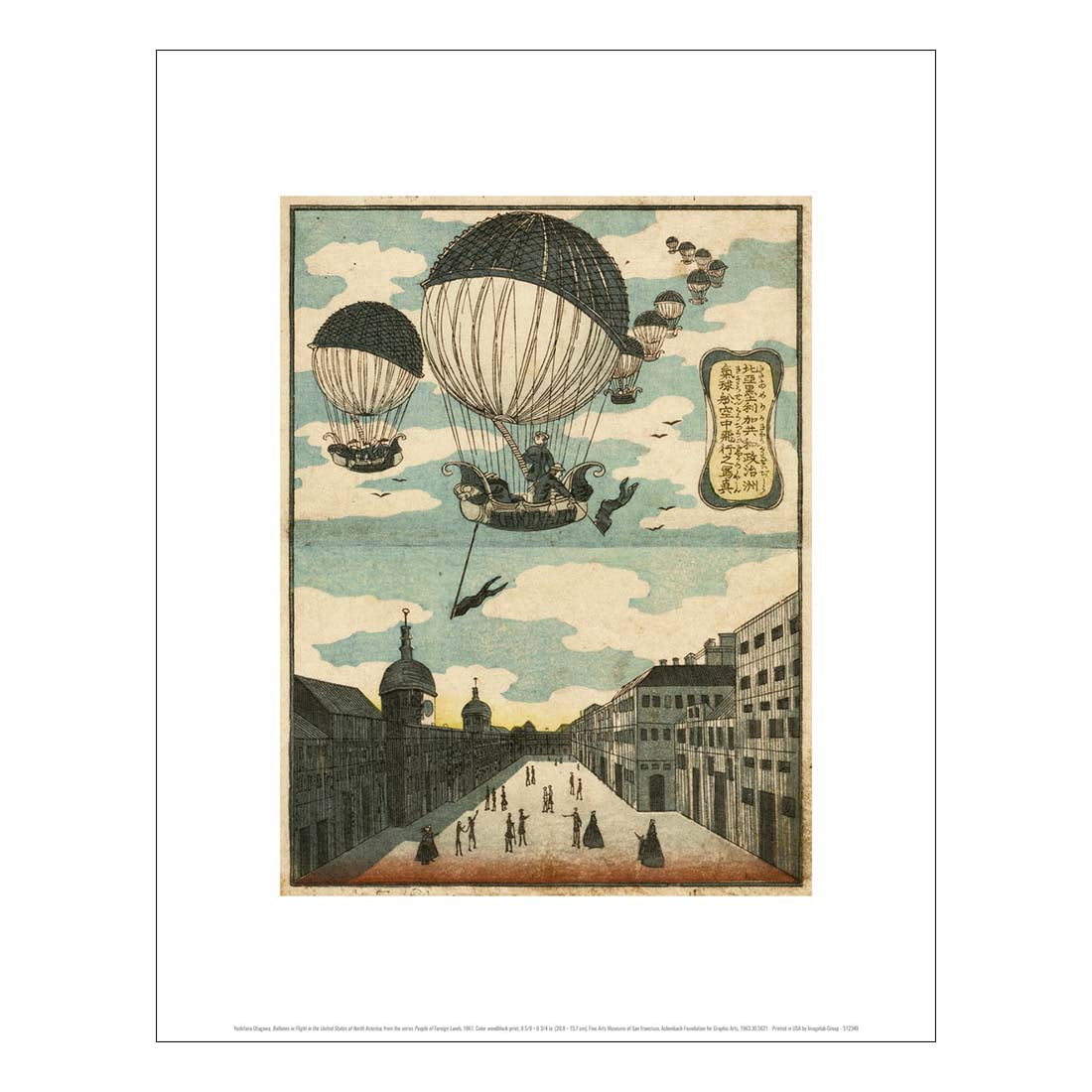 Utagawa Balloons in Flight Print