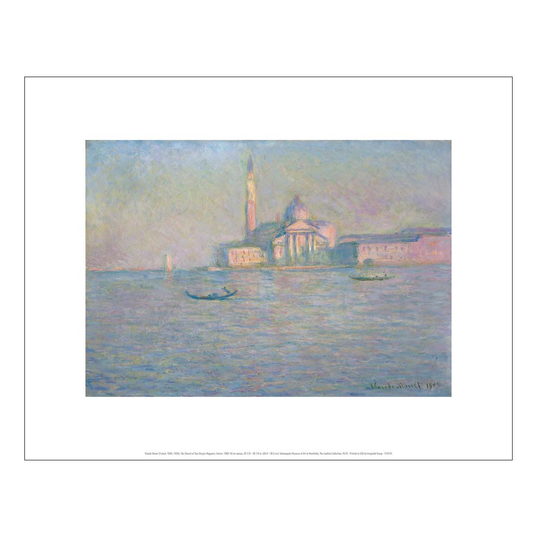 Monet The Church of San Giorgio Maggiore Print