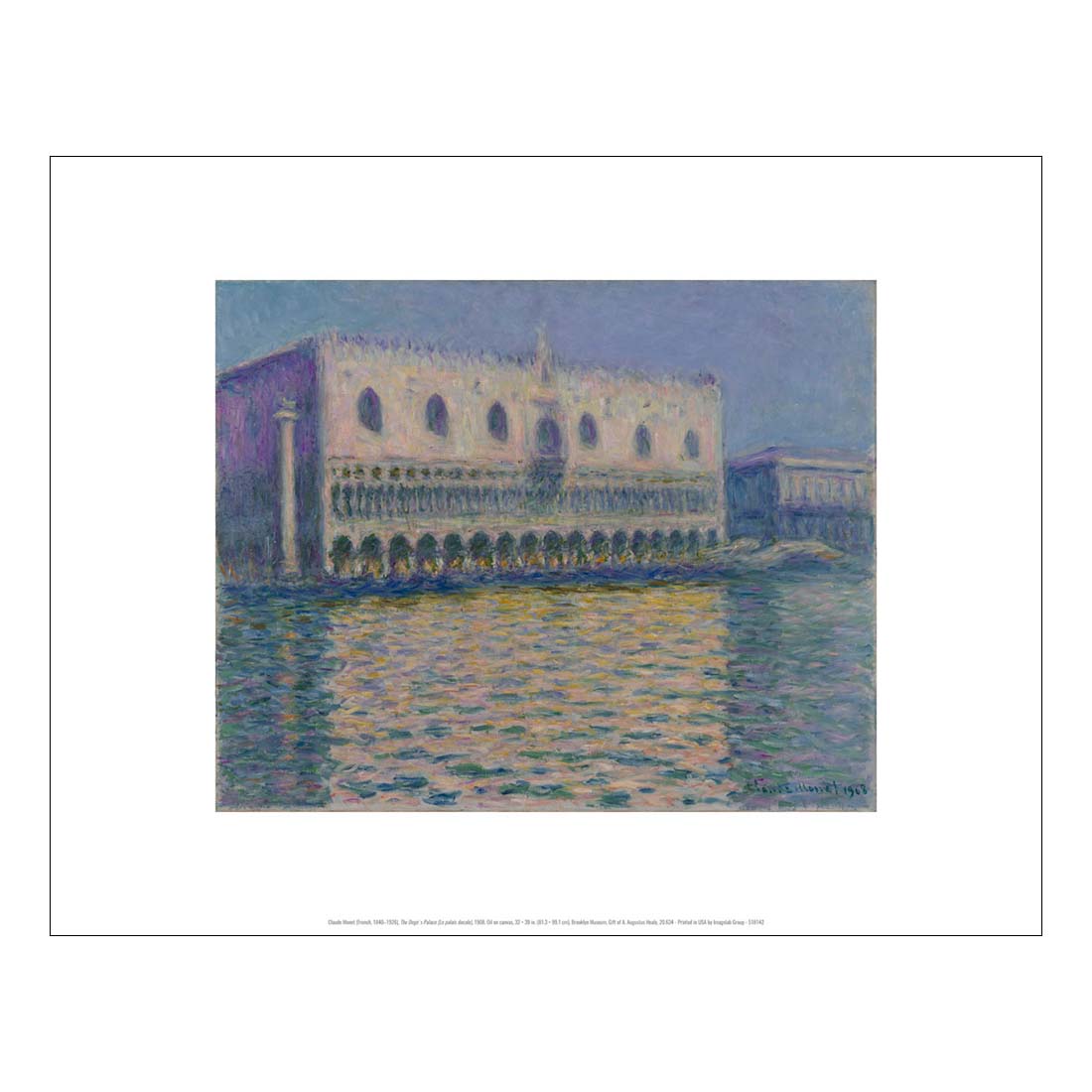 Monet The Doge's Palace Print