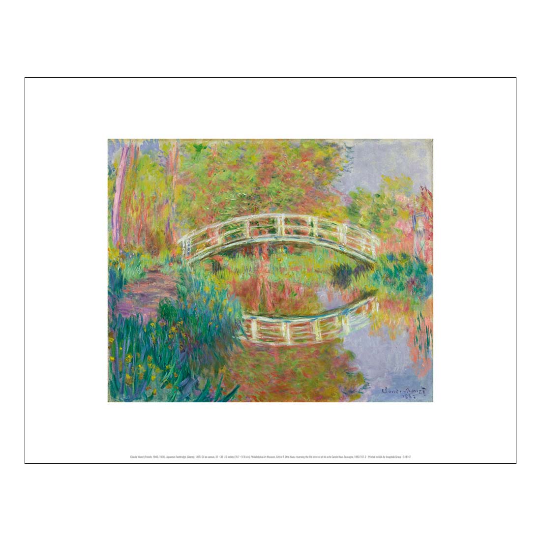 Monet Japanese Footbridge Print