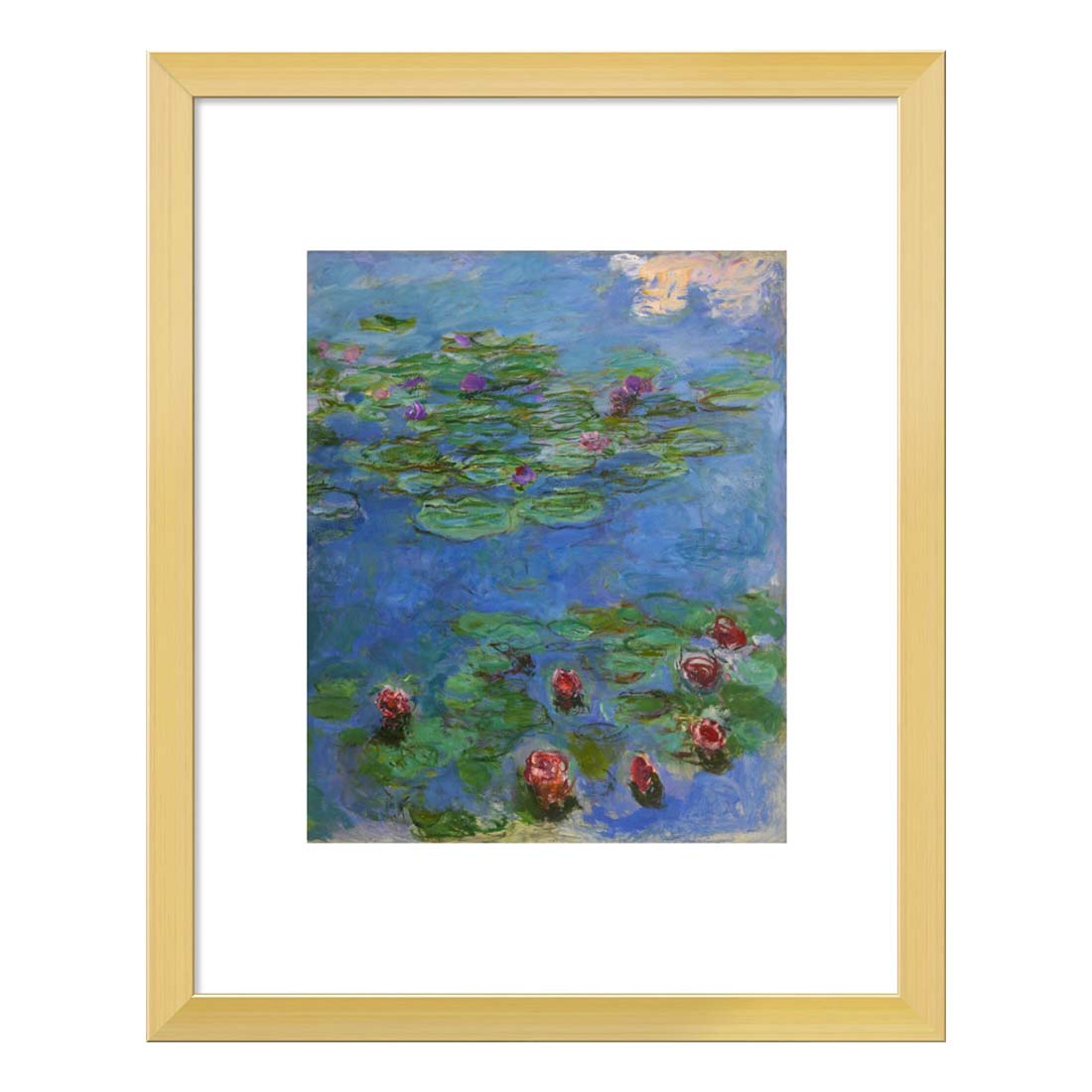 Monet Water Lilies Gold Framed Print